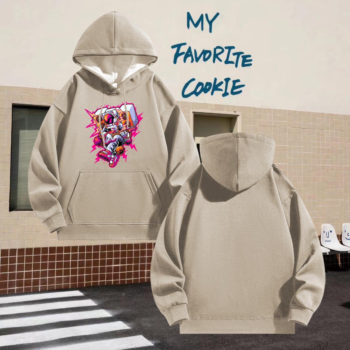 Casual New Hooded Sweatshirt Sports Casual Classic Hoodie for Man Woman Breathable Drawstring Custom Printing Tops Thick Fleece