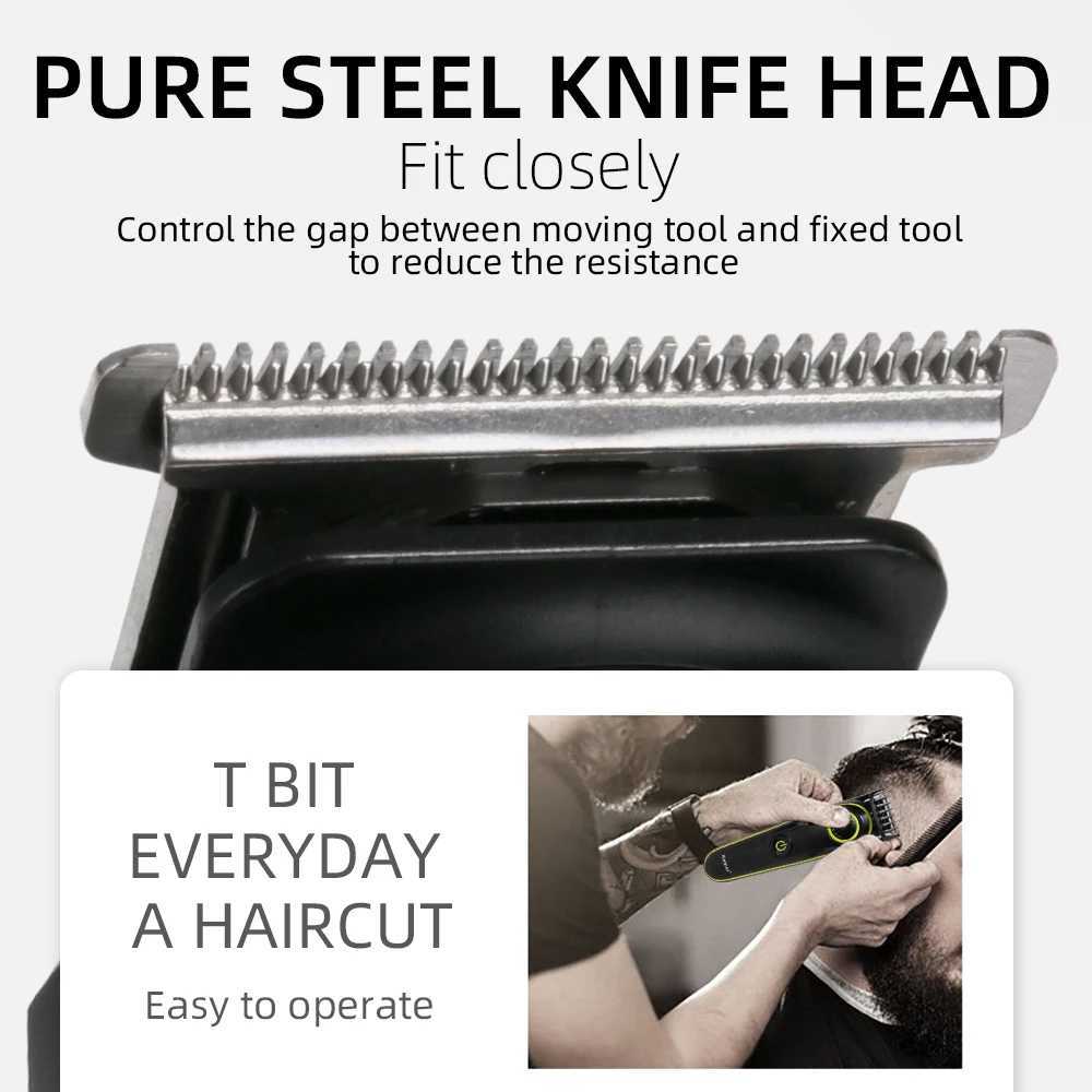 Kemei 5 in 1 LCD Electric Shaver for Long Beard Electric Razor Multifunctional USB Rechargeable Nose Hair Cutting Machine W250625