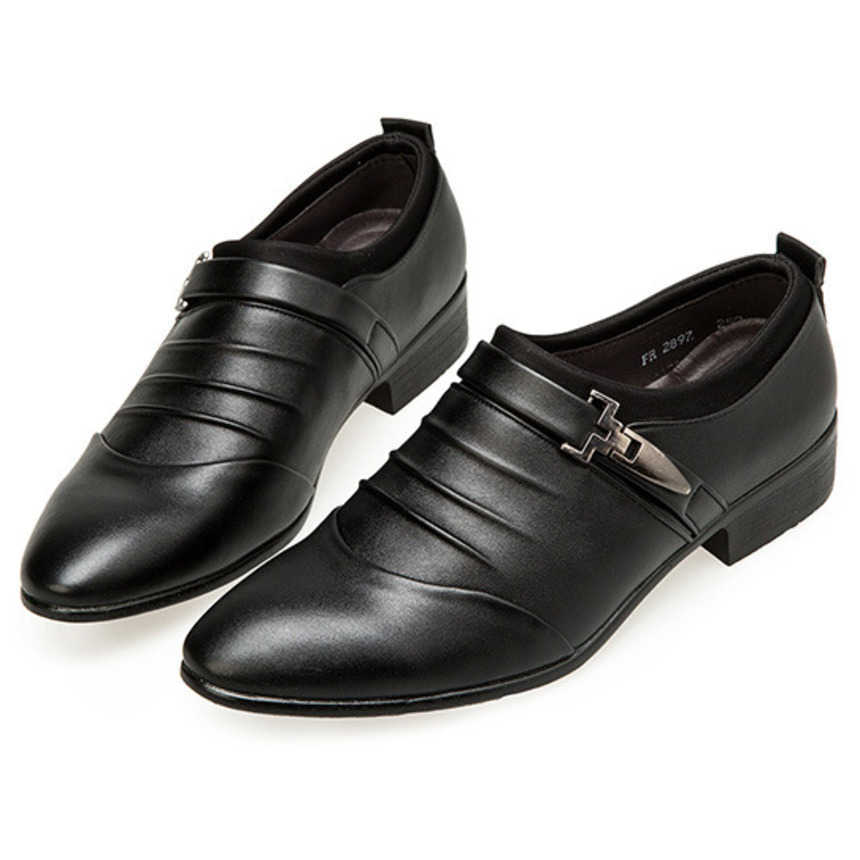 Men Dress Shoes Mens Casual Shoes Spring Mens Leather Shoes Business Dress Shoes Versatile Foot Single Shoes Extra 241009