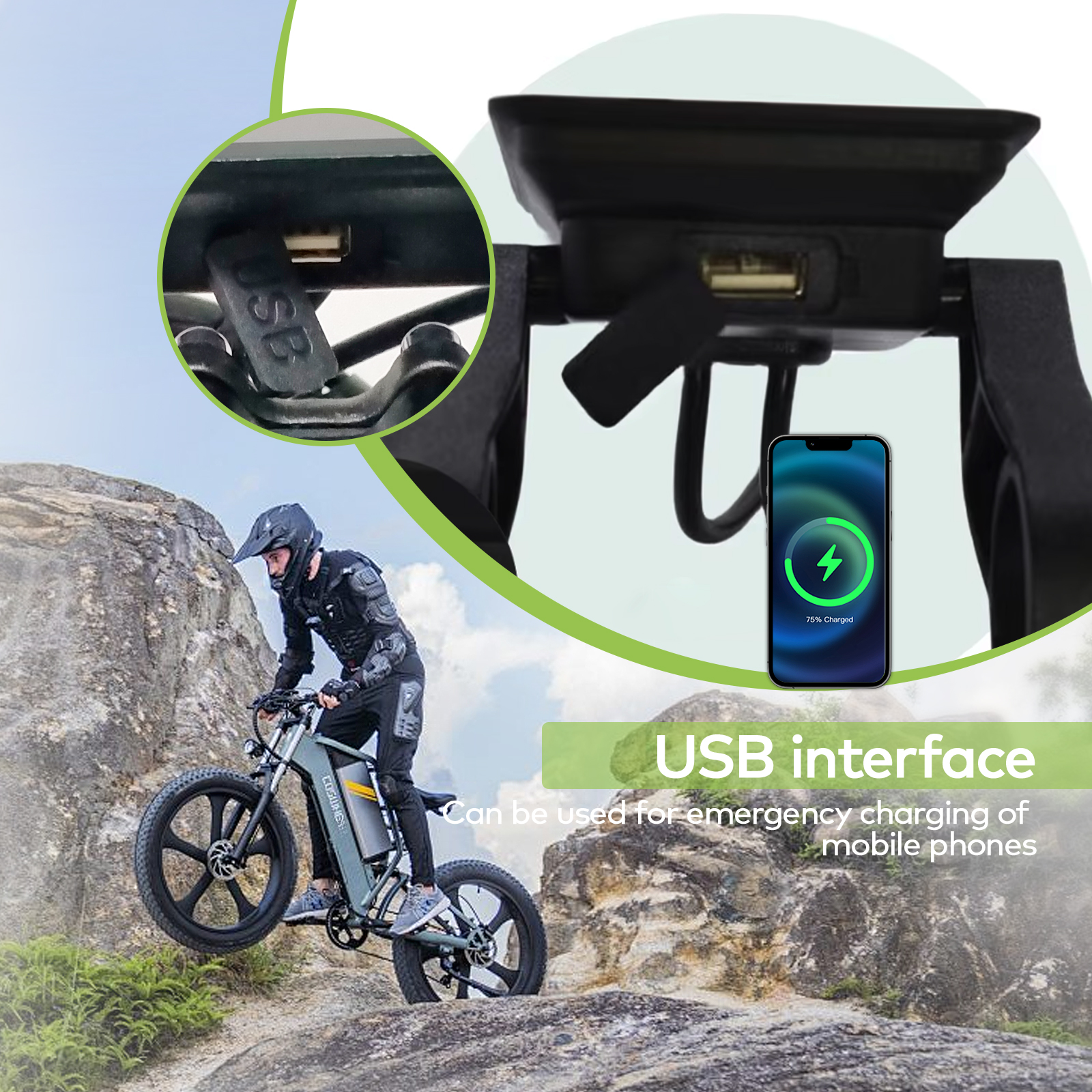 MTB Bike Velocimeter Electric Display - Accurate Speedometer Accessory for Mountain Bikes