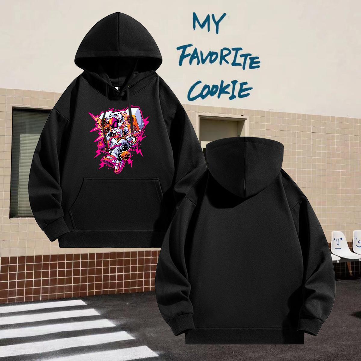 Casual New Hooded Sweatshirt Sports Casual Classic Hoodie for Man Woman Breathable Drawstring Custom Printing Tops Thick Fleece