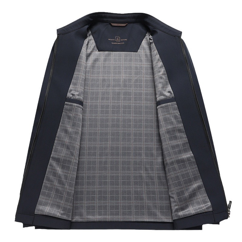 2024 New Designer Autumn/Winter Split Exquisite Collar Jacket Business Casual Top Men's Coat