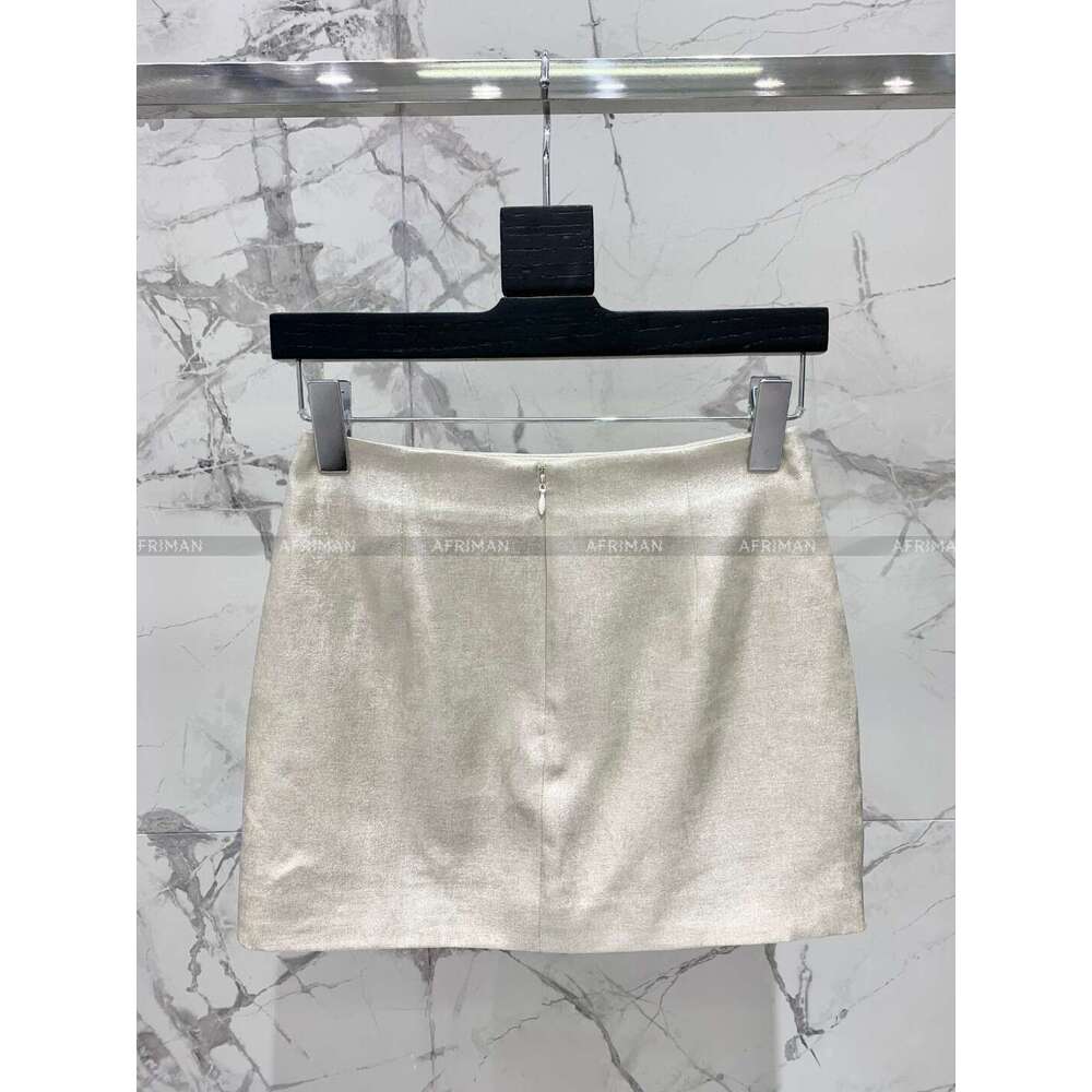 Women 3D Sequined Wer Decoration Shinny Mini A-E Skirt