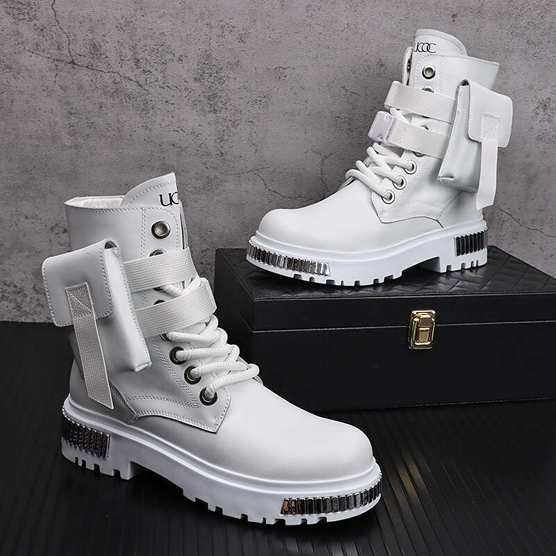 sneakers designer shoes New Arrival High Quality Hot Sale Men Fashion Casual Popular Ankle Boots Autumn Winter Youth Tredning Metal Warm Snakers