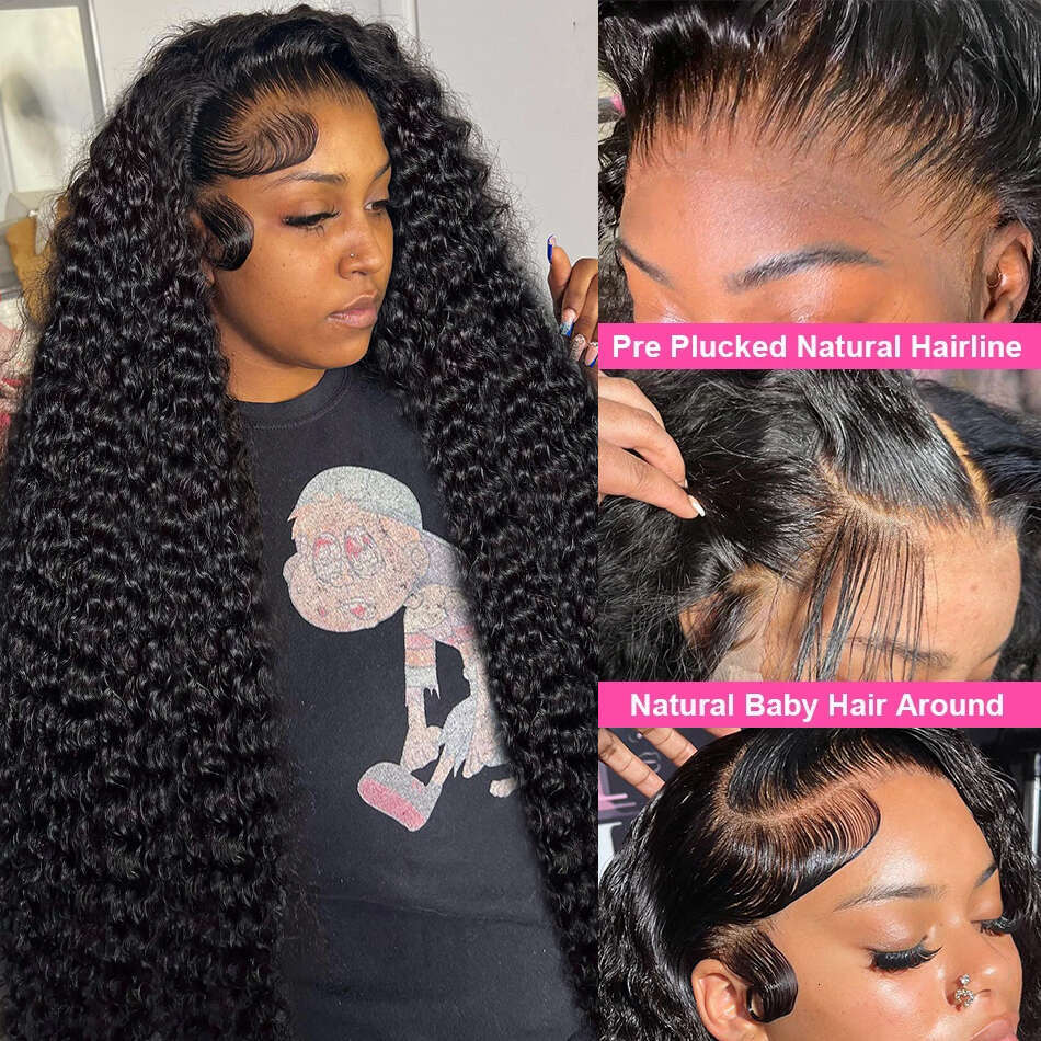 Rosabeauty Hd x Water Wave Lace Frontal Human Hair Wigs Loose Deep Front Wig Curly Closure For Women