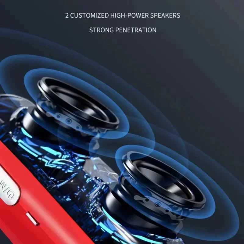 Loudspeaker box Portable Wireless Speaker IPX7 Waterproof Outdoor HIFI Pillar Speaker Subwoofer Stereo Speaker FM Radio TF Boom Box Z241028