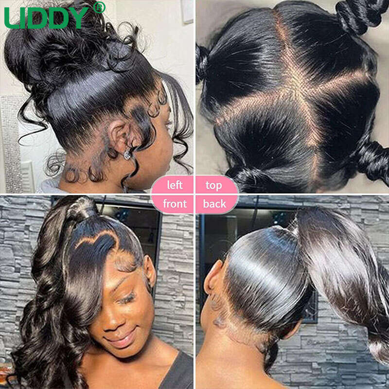 Full Lace Wig Inch Body Wave x HD Transparent Front Wigs Human Hair For Women Brazilian On Sale