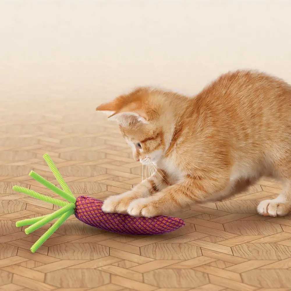 Cat Toys KONG Nibble Carrots for Cats Toy Assorted One Size J241028