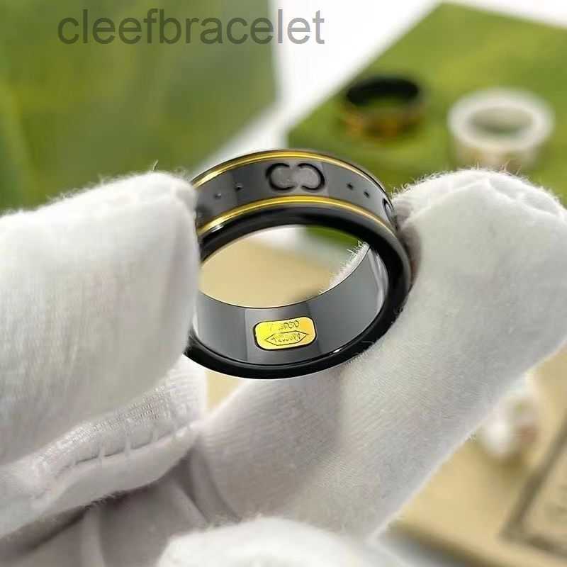 Black Friday Designer Luxurys designers ring women men with clear lettering fine workmanship full personality ment jewelry gold and silver Wedding Party Couple gif