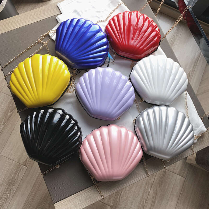 Shoulder Fashion Handbags Shell Chain Cute Sequins Small Bag Phone Money Pouch Zipper Crossbody Bags for Women s