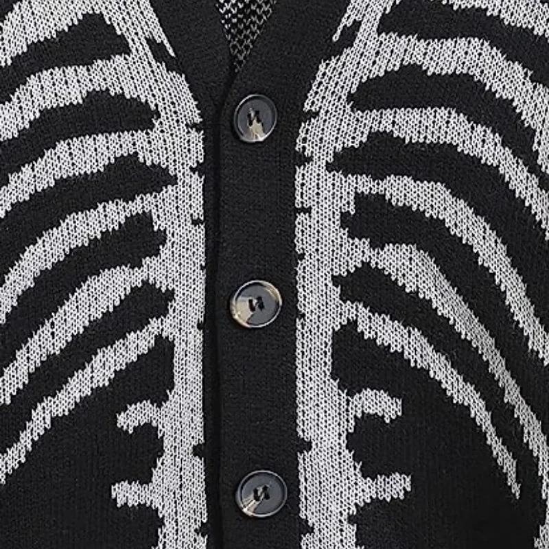 Autumn and Winter Sweater Jacket 2024 Jacquard Halloween Knitted Cardigan Fashion Mens Womens Sweaters 241024
