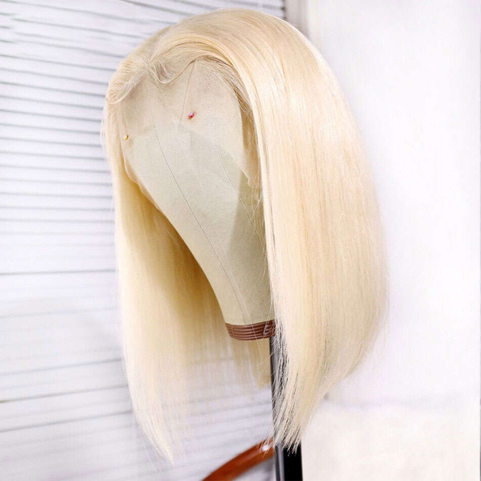 Newmi Blonde Bob Wig Lace Front Human Hair Straight Wigs x Full Frontal for Women Pre Plucked