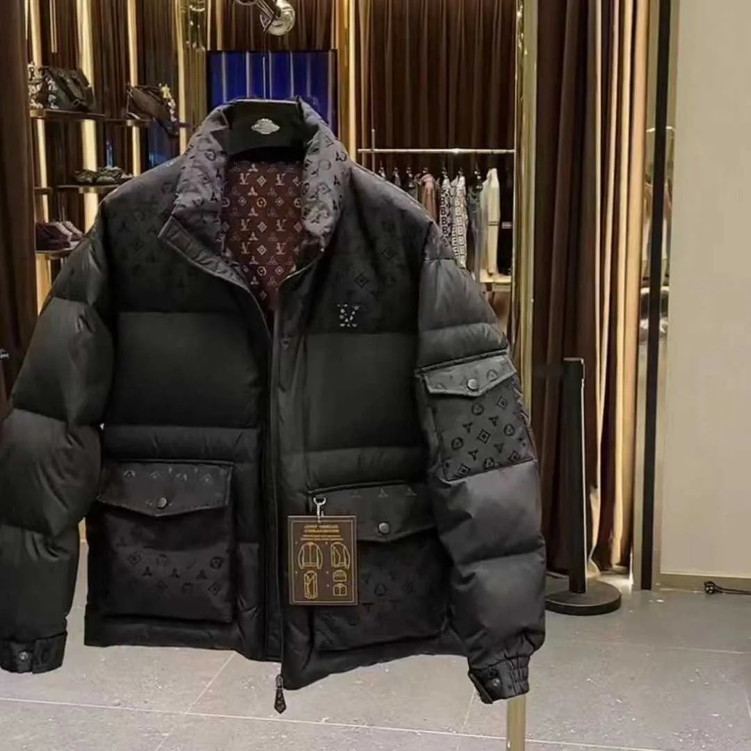 Luxury Down Jacket Mens Down Filled Parka Thickened Winter Coat with Versatile Style and Warmth Ideal for Cold Weather S25724