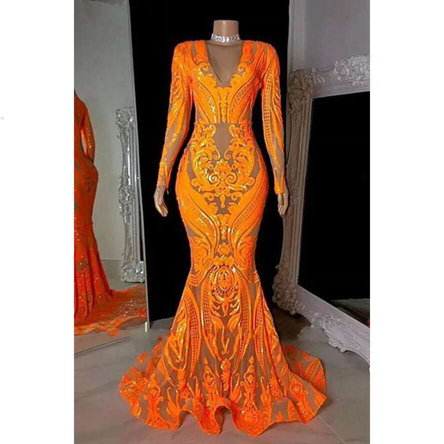 Arabic Dubai Mermaid Dresses V Neck Lace Appique Long Sleeves Formal Evening Party Dress Prom Birthday Pageant Celebrity Special Ocn Gowns