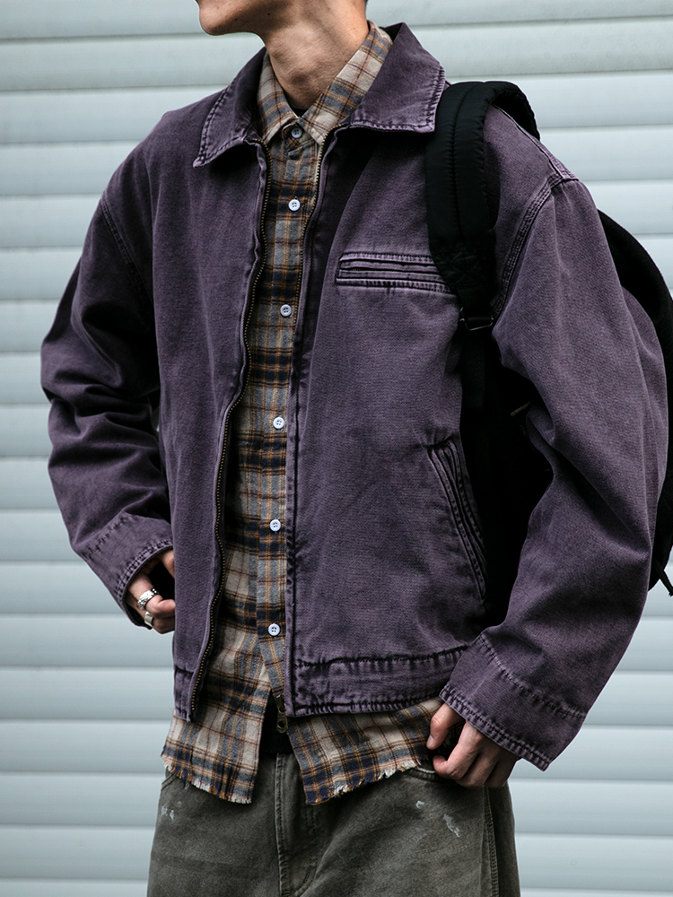Japanese Vintage High Quality Cargo Mens Clothing Outdoor Casual Short Detroit Jacket Autumn Haruku Trend Lapel Coat