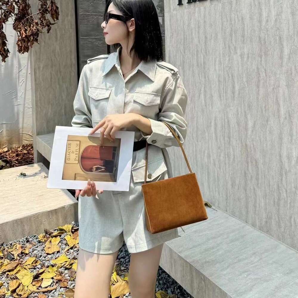 Autumn/Winter Leather Versatile Frosted Cowhide Single Shoulder Armpit Bag Square Temperament Diagonal Purse Trend