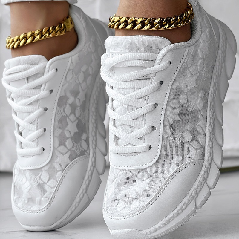 Spot LZT8157 fashionable and versatile spring and summer styles, breathable, lightweight, casual sports women's shoes, soft soled, comfortable ru