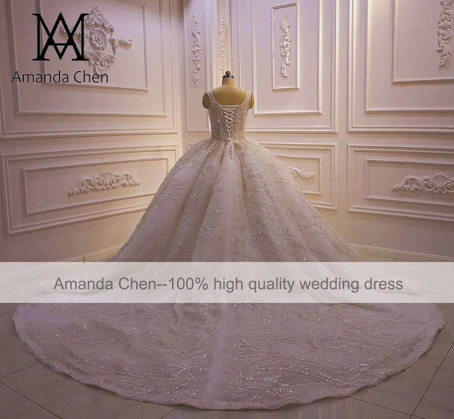 bride 2023 Cap Sleeve Lace Appliques Handwork Wedding dress