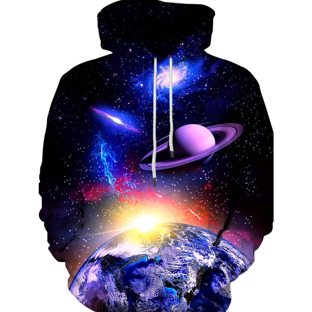 Hoodie for Mens Unisex 3D Novelty Hoodies for Men Women Graphic Pullover Hooded Sweatshirt with Pockets Graphic Trendy patterns cool