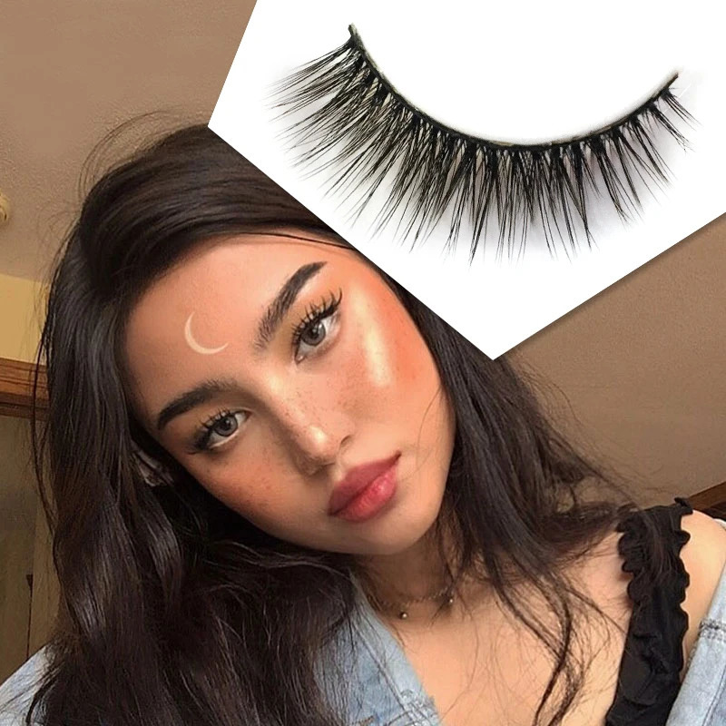 LTWEGO 5 pairs fluffy faux mink eyelashes natural long false eyelash extension handmade volume 3d lashes makeup faux cils cilios 241028