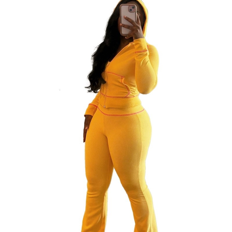 Womens Tracksuits Two Pieces Set Designer 2024 New Fashion Waffle Texture Fabric Shoulder Cuff Cap Micro Horn Casual Set 7 Colours