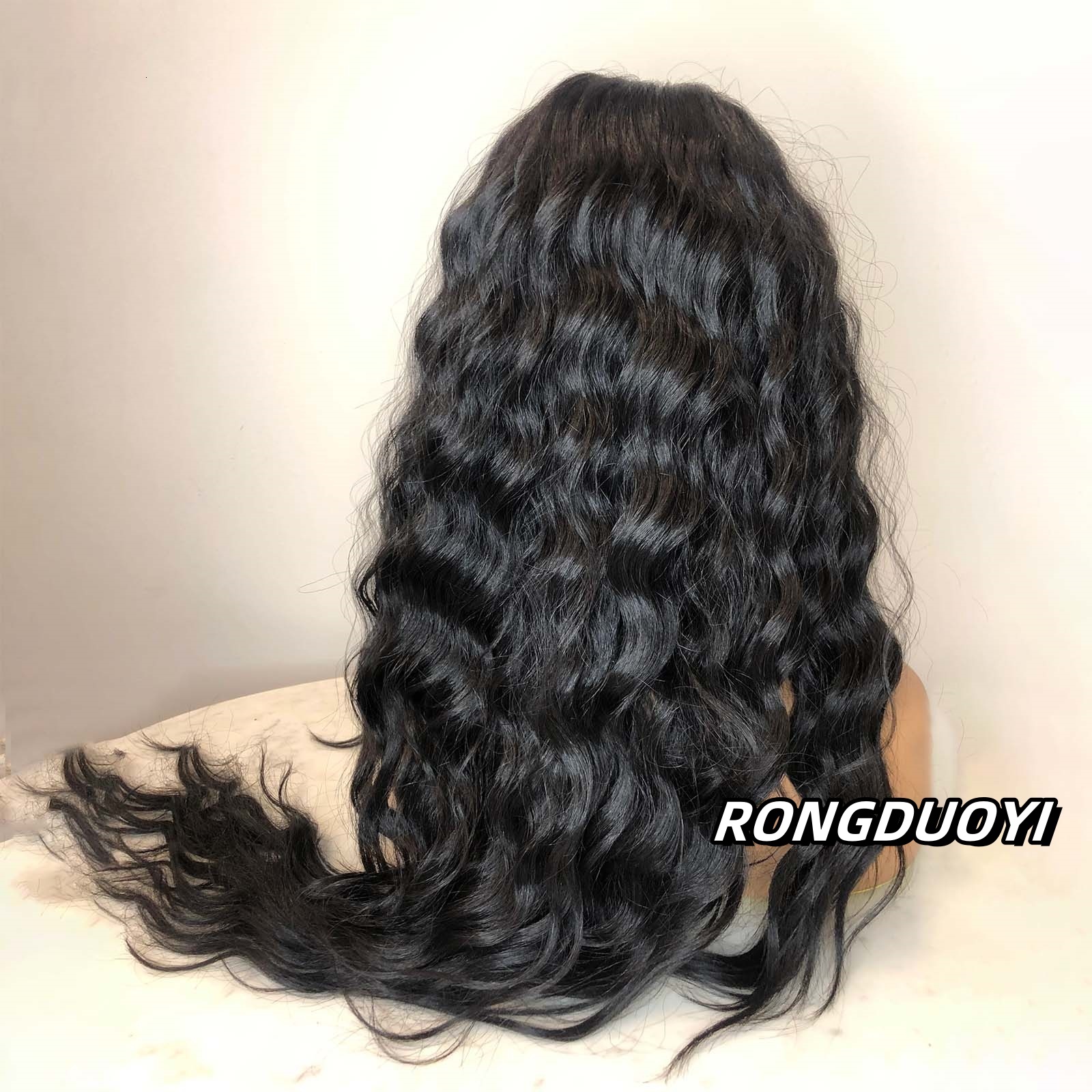 13X4 Curly Synthetic Front Wig Natural Afro Long Black Hair Deep Wave Lace Frontal Wigs for Women Party