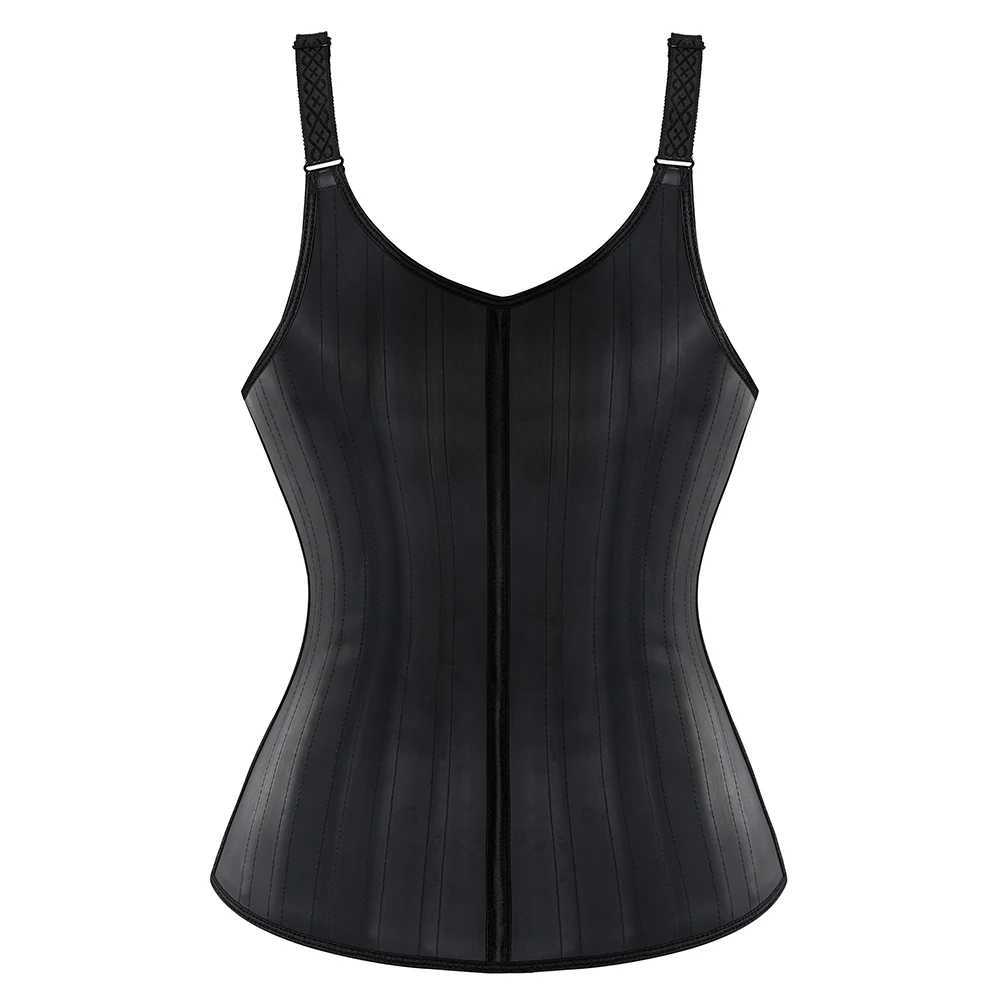 25 Steel Bones Adjustable Shoulder Straps Latex Vest Waist Trainer Fajas Colombianas Cincher ShapewearXJ241028