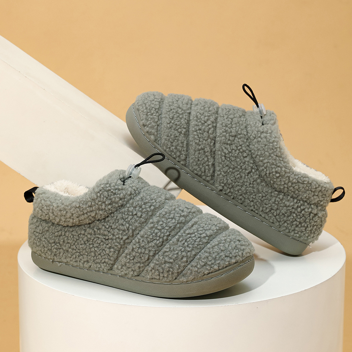 free shipping NEW hot neutral winter indoor felt with memory collar bag and home cotton slippers