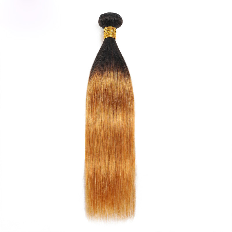Brazilian 100% Human Hair Extensions Silky Straight 1B/4/27 P4/27 1B/30 1B/27 2# 4# 27# Double Wefts 3 Bundles 30inch
