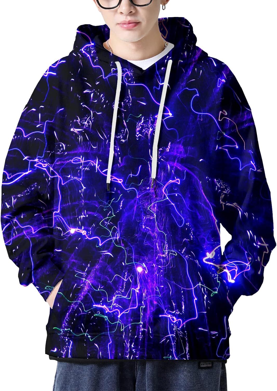 Hoodie for Mens Womens Men Women 3D Hooded Hoodies Fashion Long Sleeve Pullover Hooded Sweatshirt Top with Pocket Graphic Warm and casual