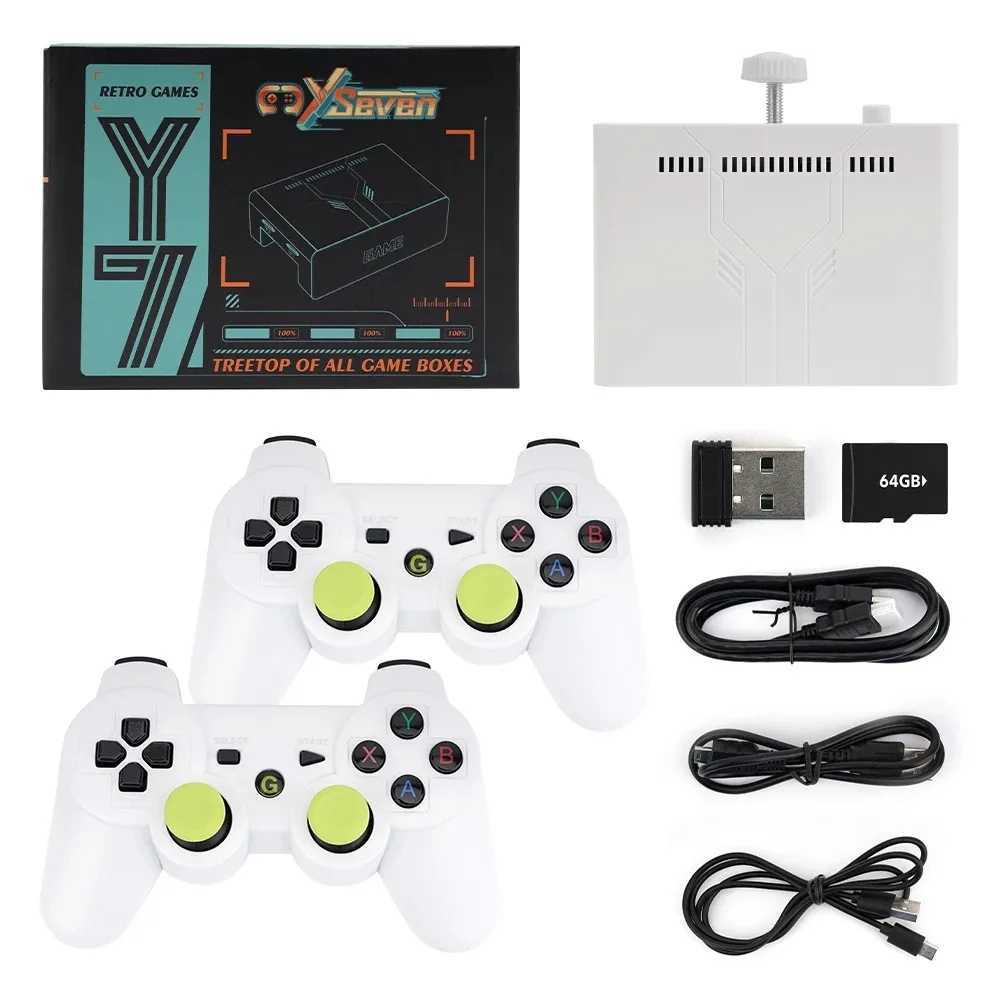 Y7 Video Game Console Linux System 256G Build 12000 Games Rechargeable Wireless Controller Low Latency Connection Player Gift Y241029