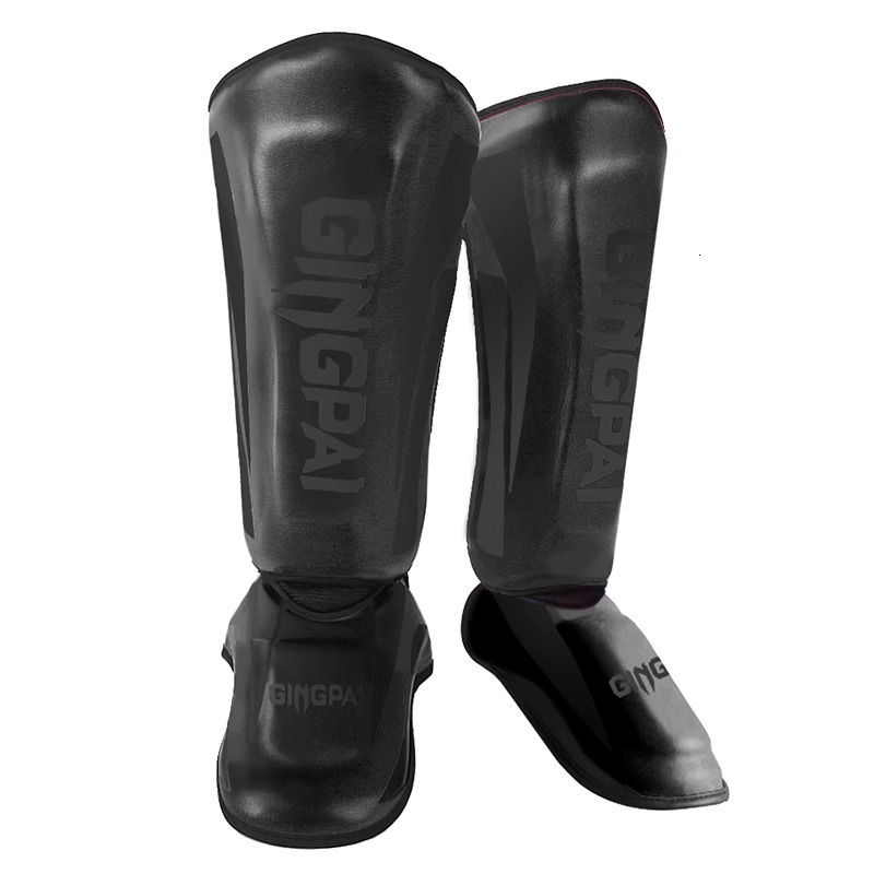 Protective Gear ZTTY Thick Boxing Shin Guards PU Leather Leg Protection Equipment Martial Arts Thai Boxing Leg Taekwondo Ankle Protector 230329
