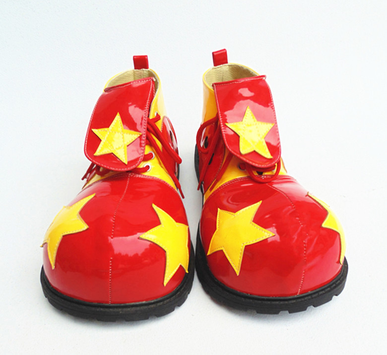 Men Funny Clown Magic Show Adult Funny round Head Warped Head Exaggerated Funny Anime Performance Shoes