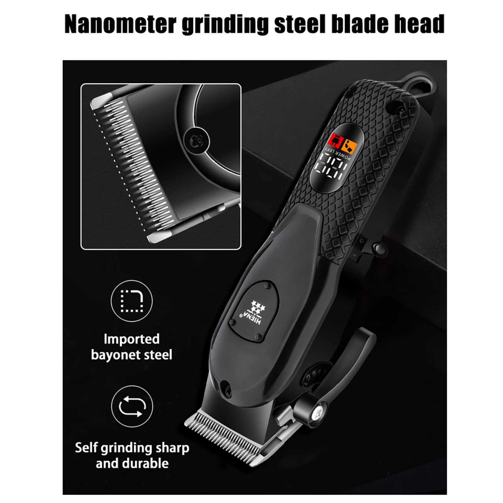 HIENA Electric HYN-228 Professional Salon Cordless Hair Clipper W241028 C260312