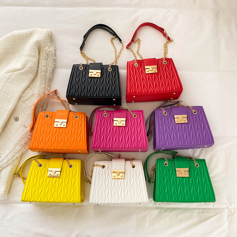 Chic Pleated Crossbody Bags 2025 Collection | Candy-colored Fashion New Free Delivery Designer Bag