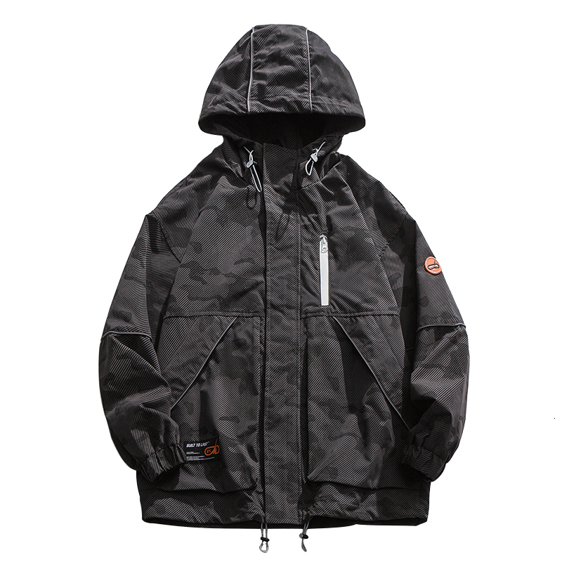 Spring Autumn High Quality Streetwear Hooded Cargo Jacket Men Clothing Military Tactical Camouflage Coat Haruku Fashion Hoodie