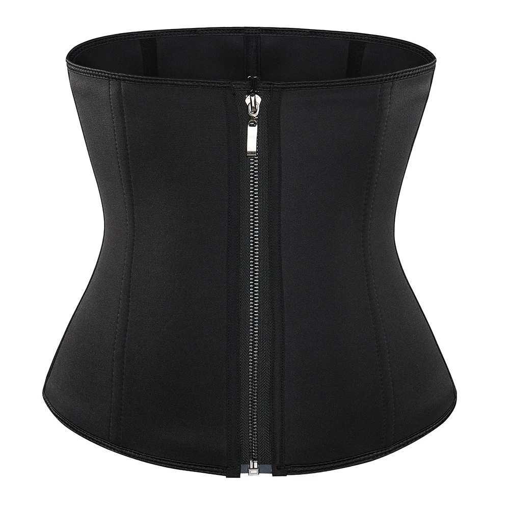 Zip And Hook Corset Womens Sweat Sauna Neoprene Waist Slimming Body ShapewearXJ241028