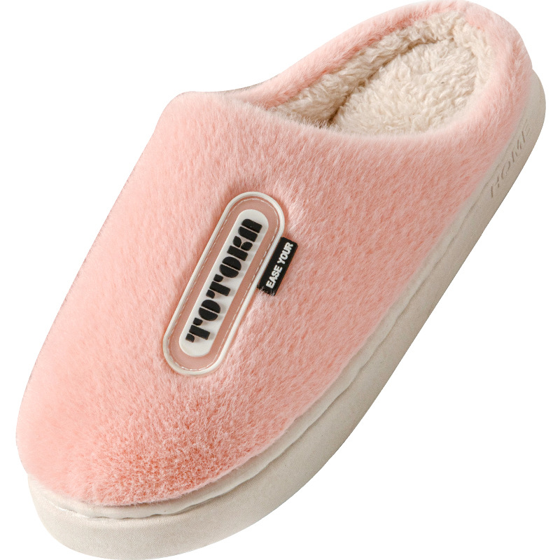 2024 new autumn and winter indoor home warm fur plush anti slip couple cotton NEW hot slippers for men