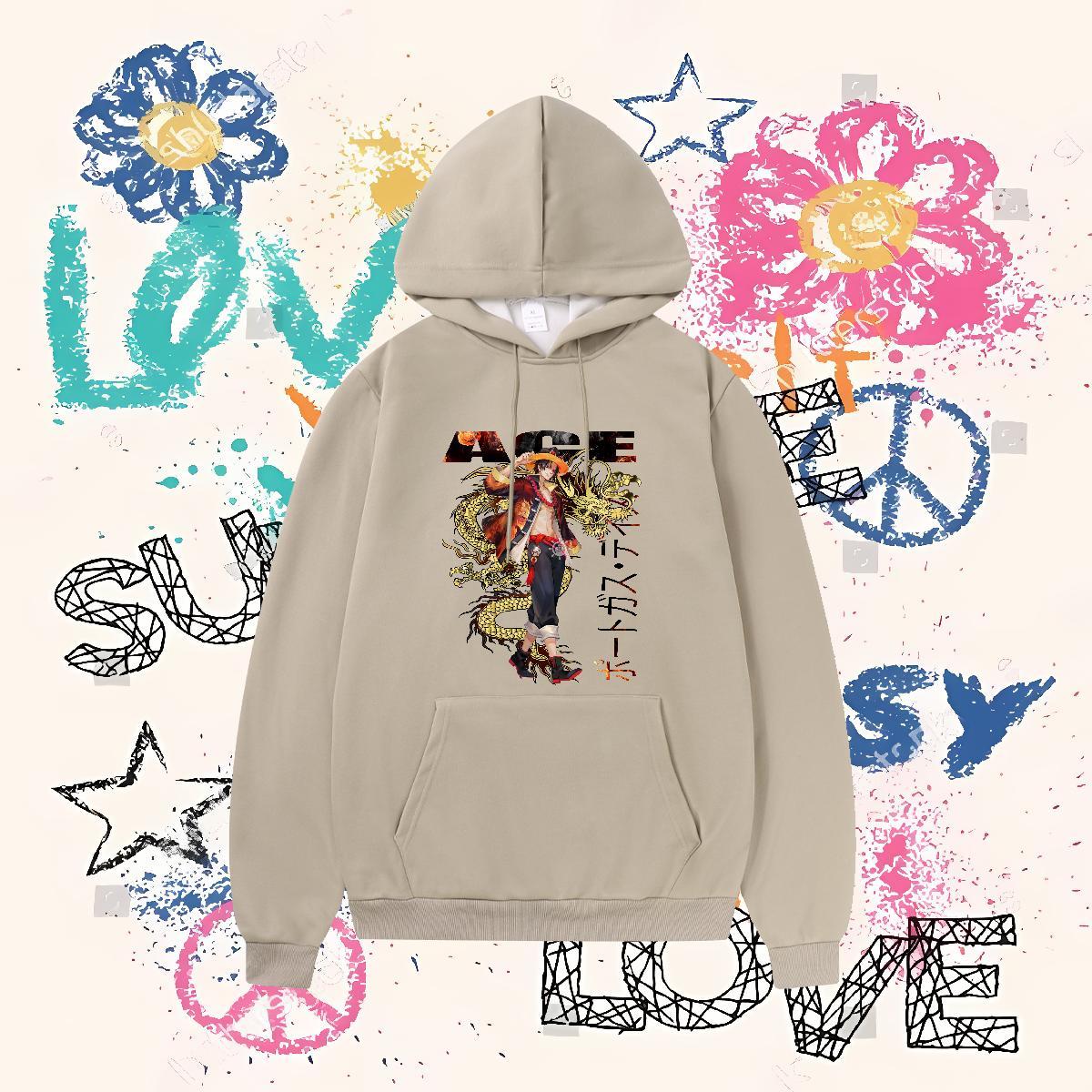 Fashion Casual Hoodie for Men Hooded Collar Long Sleeves Warm Hoodie Pullover Custom Printing Tops Hoodie Street Casual Warm Fleece