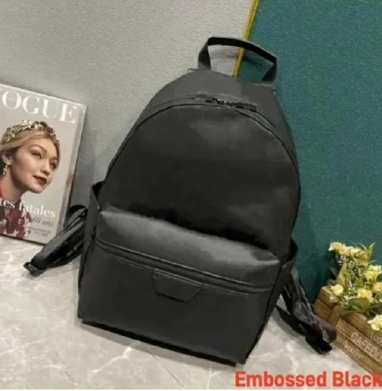 Fashion bags Embossed Black Backpack Style Genuine Leather men Backpack Embossed Leather Designer Men Backpacks Luxury School Bag Man Laptop Bags Travelling bag