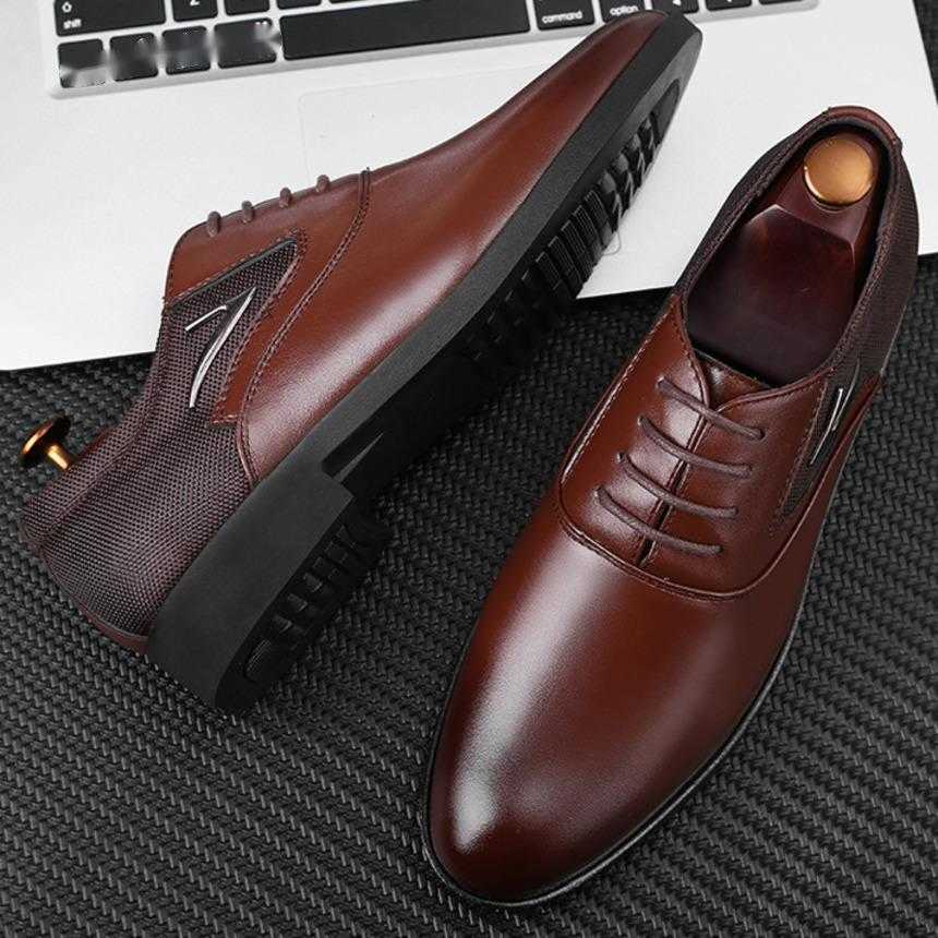 Men Dress Shoes New Mens Casual Shoes Versatile Business Dress Mens Casual Shoes Foot Wedding Shoes 241009