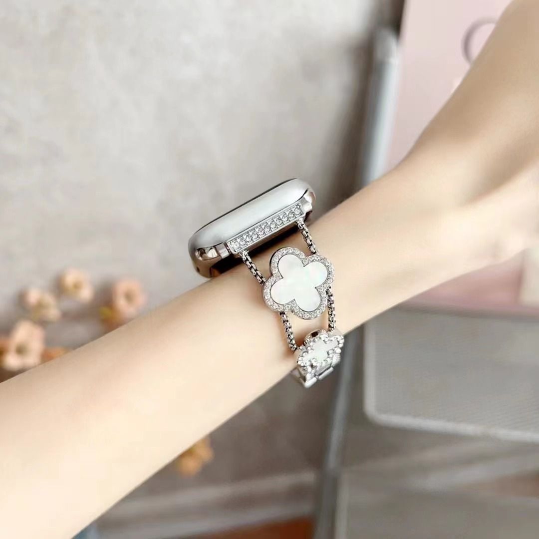 Metal Dia Straps for Apple Watch Bands 49mm 45mm 38mm 40mm 42mm 44mm Women Bling Slim Glitter iwatch Series Ultra 9 8 7 6 5 4 3 SE free shipping