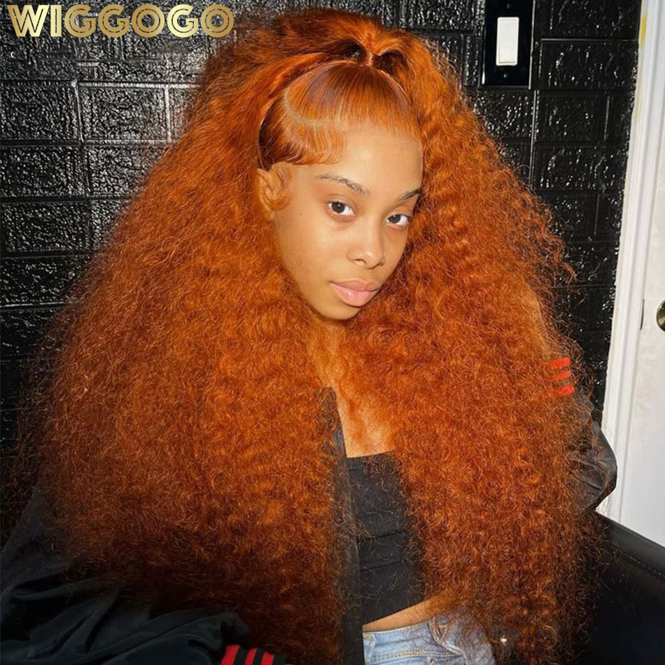 Wigg Ginger Curly Front Human Hair 13x4 Deep Wave Wig 13X6 Hd Lace Frontal Wigs