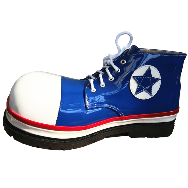 Men Funny Clown Magic Show Adult Funny round Head Warped Head Exaggerated Funny Anime Performance Shoes