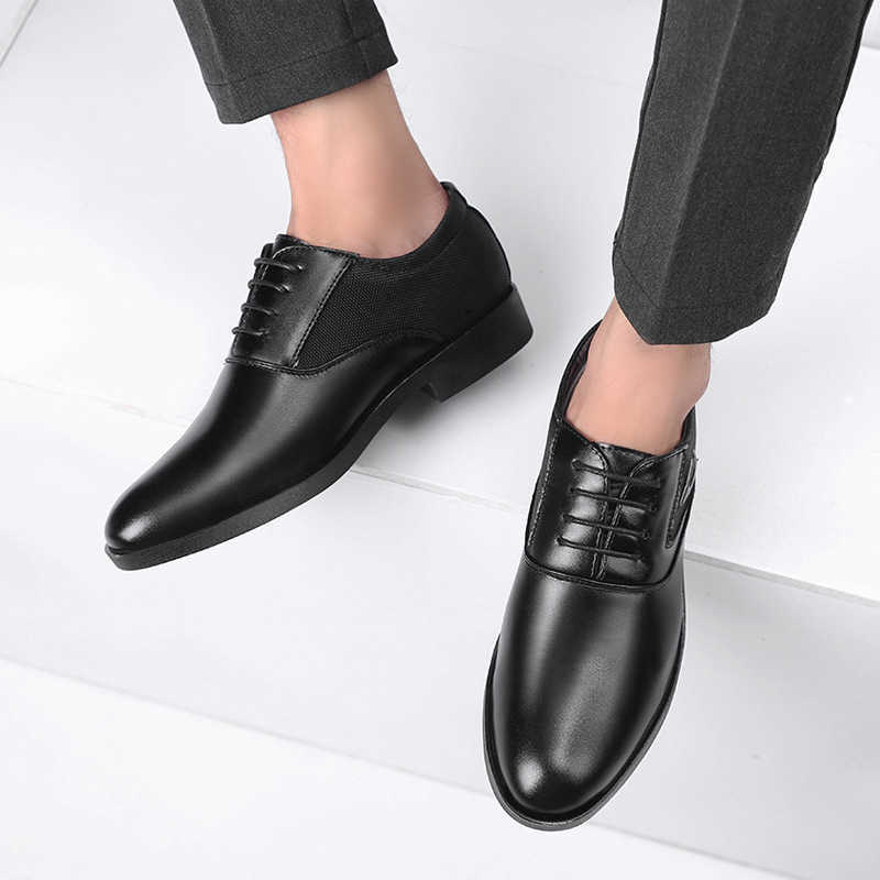 Men Dress Shoes New Mens Casual Shoes Versatile Business Dress Mens Casual Shoes Foot Wedding Shoes 241009