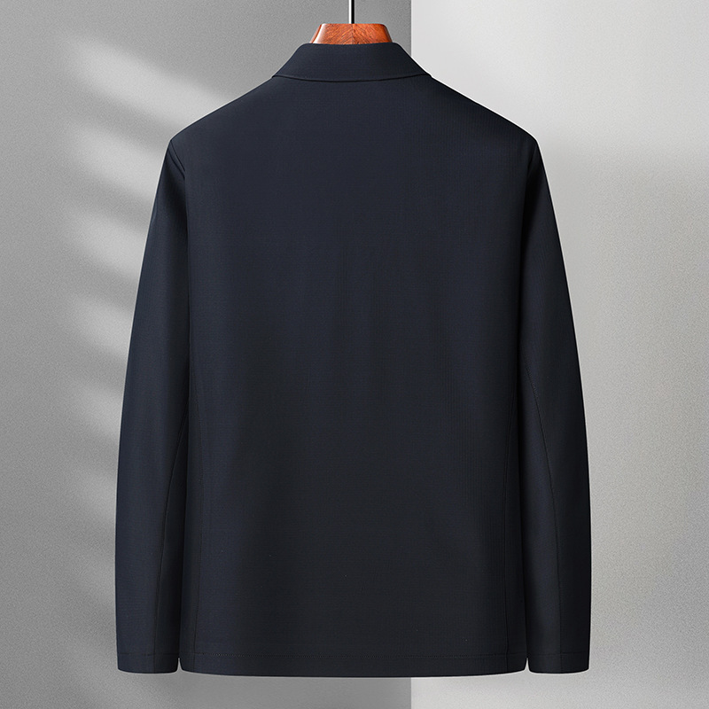 2024 New Designer Autumn/Winter Split Exquisite Collar Jacket Business Casual Top Men's Coat