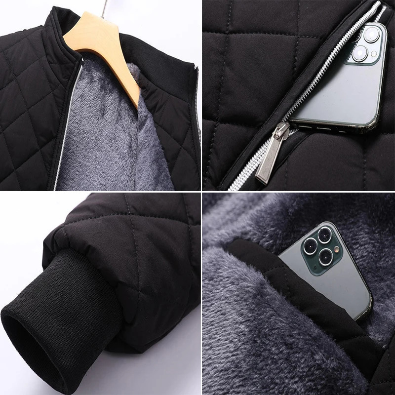 DIMUSI Winter Mens Warm Jacket Fashion Men Thermal Parkas Coats Casual Classic Outwear Fleece Windbreaker Jackets Clothing 241024