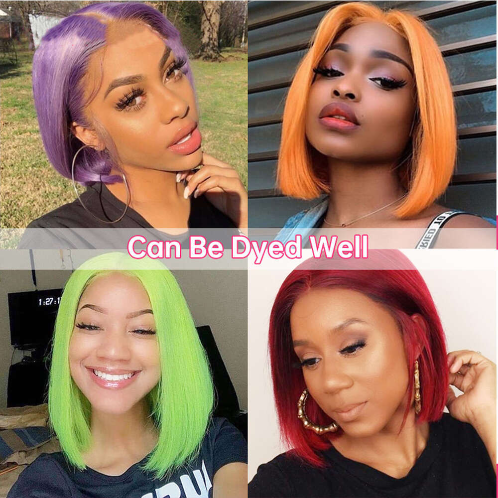Newmi Blonde Bob Wig Lace Front Human Hair Straight Wigs x Full Frontal for Women Pre Plucked