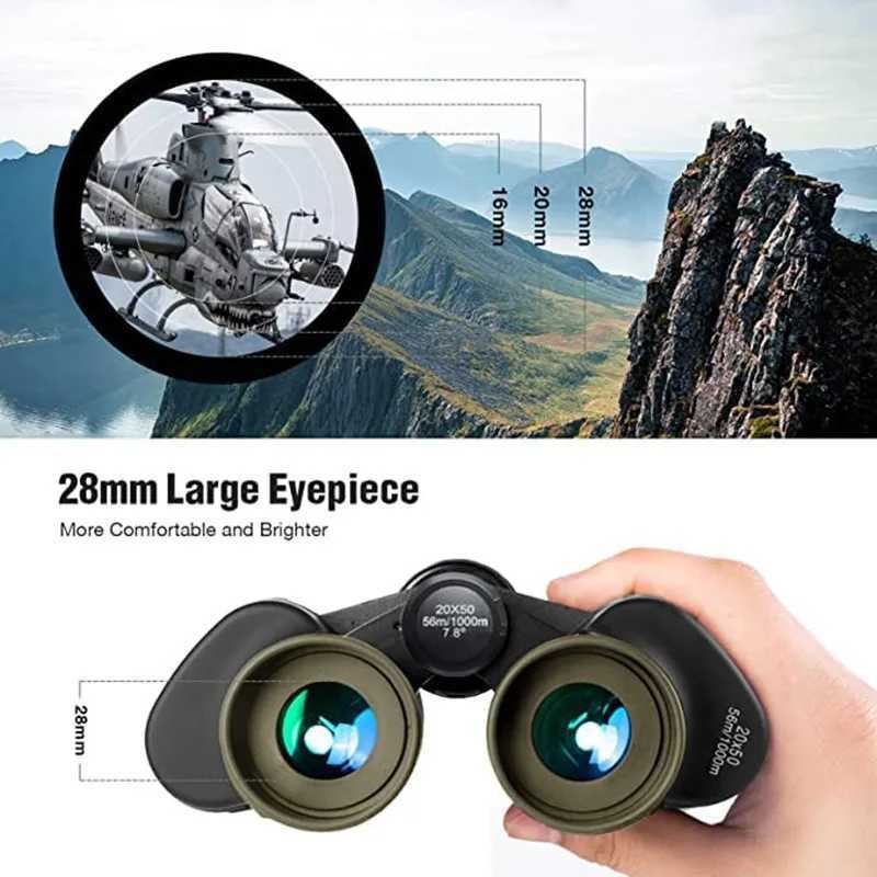20x50 binoculars waterproof high-definition low-light night vision binoculars adult children travel hunting and stargazingXJ241028