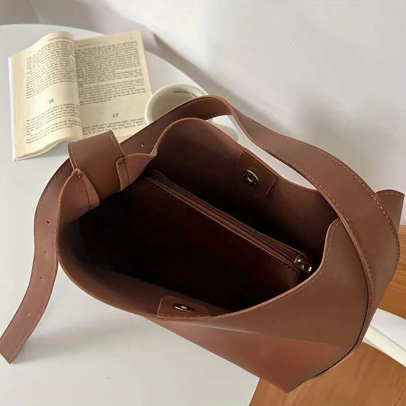 All-Match Women Shoulder Solid Fashion Handbag Crossbody Women's Minimalist PU Leather Bag For Work